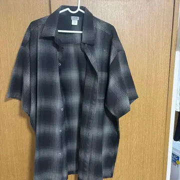 Calitop 반팔 셔츠 XL 그레이 계열 체크