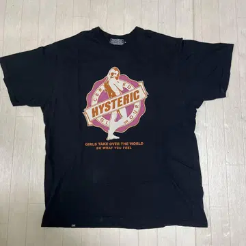 HYSTERIC 그래픽 T셔츠 XL 블랙