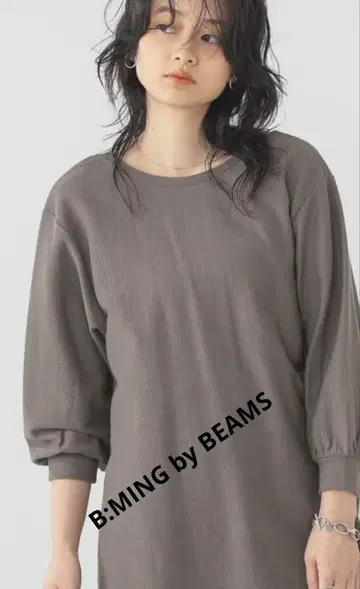 B:MING by BEAMS 변형 골지 풀오버 one size