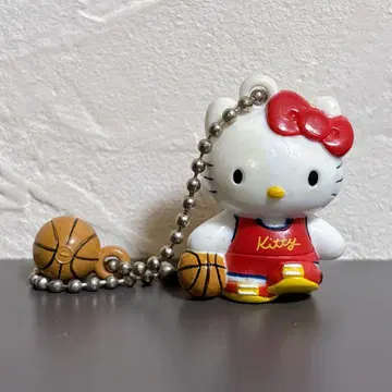 키티 레트로 키링 농구