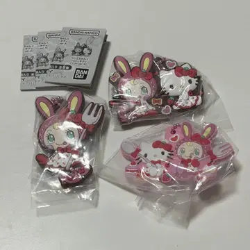 [ 3개 세트 ] 메조 피아노 헬로키티 러버 마스코트