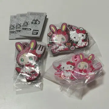 [ 3개 세트 ] 메조 피아노 헬로키티 러버 마스코트