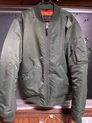 Schott MA-1 플라이트 자켓 짧은 기장