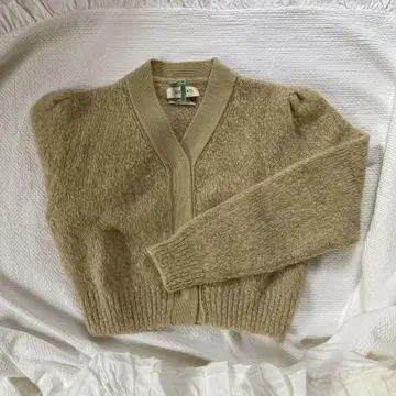 AMOMENTO 올리브 니트 가디건