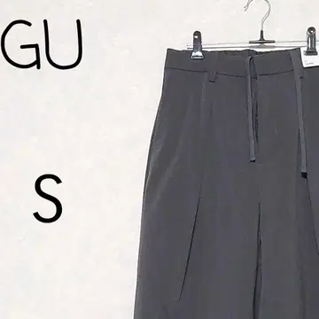 GU 배럴 레그 슬랙스 S 사이즈 DARK GRAY