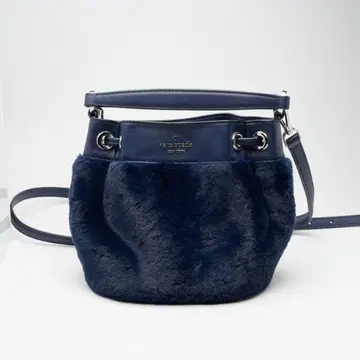 Kate Spade 프랜시 2WAY 퍼 버킷백 네이비