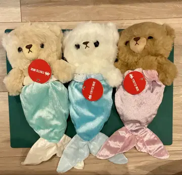 푹신푹신 곰돌이 머메이드 다이토 봉제 인형 3종 컴플리트