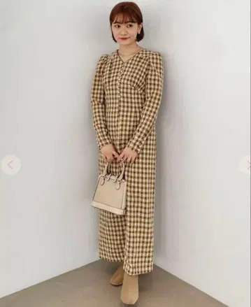 코코딜 몰 체크 원피스