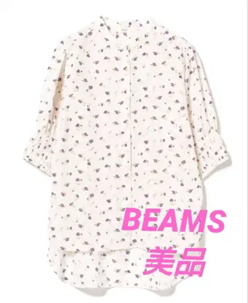 BEAMS 꽃무늬 셔츠