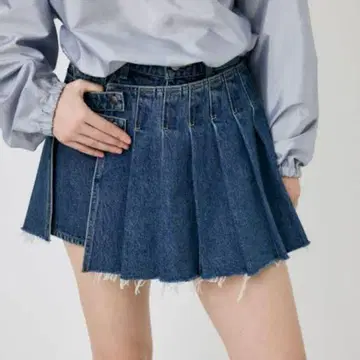 moussy 랩 미니 데님 스커트 1