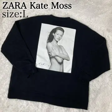 ZARA Kate Moss 케이트 모스 콜라보 맨투맨 L 블랙