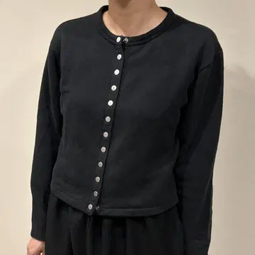 agnes b 에네스베 가디건 블랙