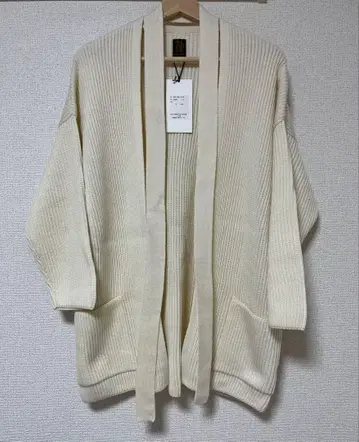 BATONER 바토너 리브 가디건 아이보리 새상품