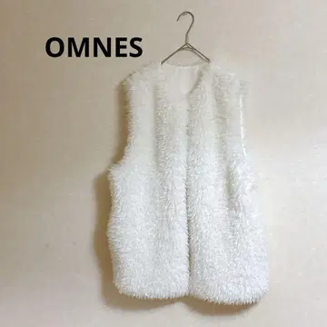 OMNES 포근 화이트 베스트 여성용 프리 사이즈