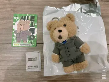 POPMART Ted2 테디 베어 액션 봉제 인형 펜던트