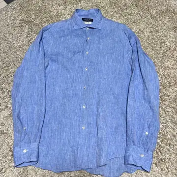 Maker's Shirt 가마쿠라 Herdmans 린넨 컷어웨이 셔츠
