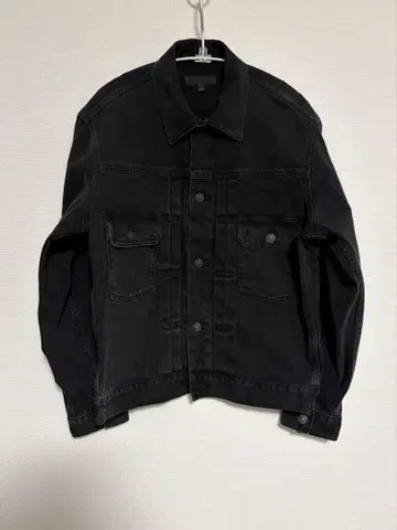 유니클로 2nd 타입 denim jacket 블랙
