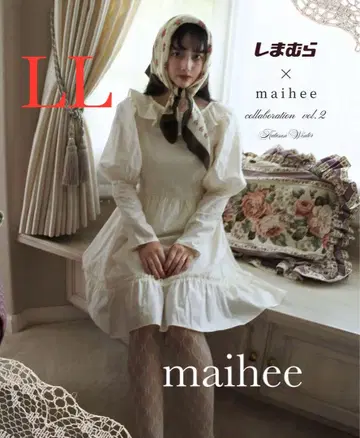 시마무라 maihee LULALA 무지 티어드 원피스 사이즈 LL