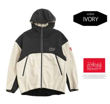 Manhattan Portage 마운틴 후드티 M 아이보리/블랙