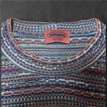 MISSONI 이탈리아제 남성용 멀티 컬러 니트