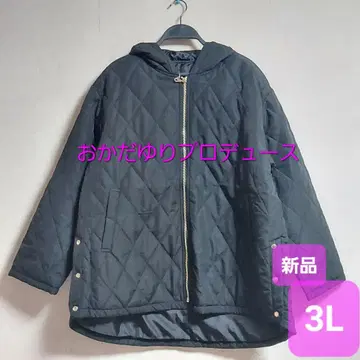 새상품 3L 퀼팅 자켓 오카다유리 슬림