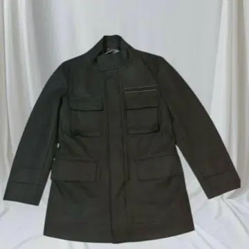 블랙 밀리터리 자켓 M