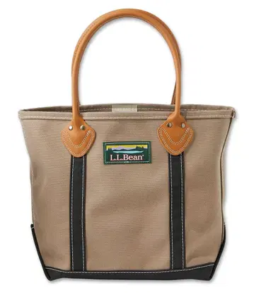 L.L.Bean 가죽 핸들 카타딘 보트 앤 토트