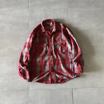 80's winter run heavy flannel shirt