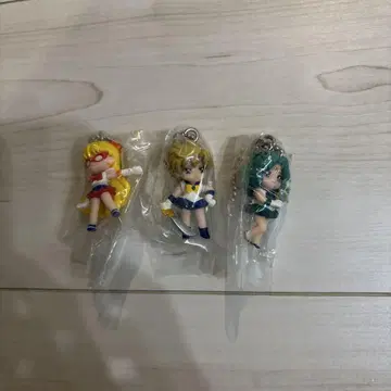세일러문 미니 피규어풍 키링 3개 세트 우라노스 넵튠