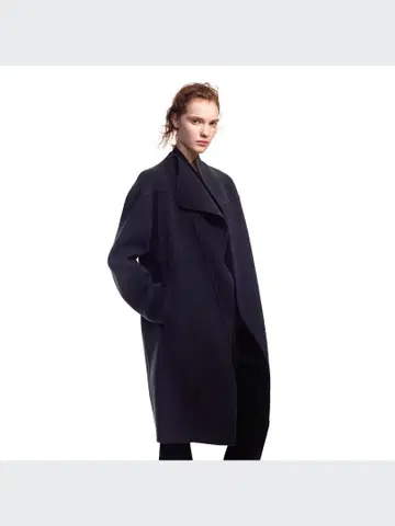 유니클로 +J 2020aw 캐시미어 블렌드 노카라 코트 XL