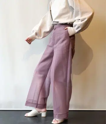 PHEENY 시어 와이드 슬랙스