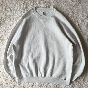 러셀 애슬레틱 90s 컨디션 최상 맨투맨 화이트 무지 XXL USA제