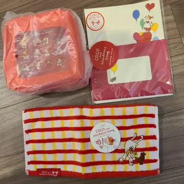코코짱 타월 레터 세트 파우치 굿즈 세트 묶음 판매