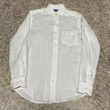 [새상품급] 메이커스 셔츠 카마쿠라 린넨100% 컷어웨이 셔츠 화이트