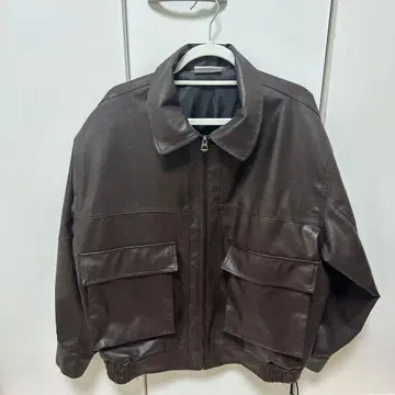 가죽 자켓 브라운