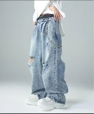 빈티지 메이크 와이드 테이퍼드 데님