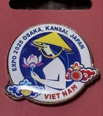 [ 오사카 간사이 만박 ] 베트남 파빌리온 핀 배지