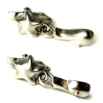 TRIFARI 트리파리 별 실버 귀찌 빈티지