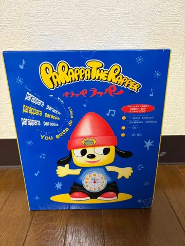 박스 있음 새상품급 파라파라 래퍼 음성 알람 시계 초레어 새상품급