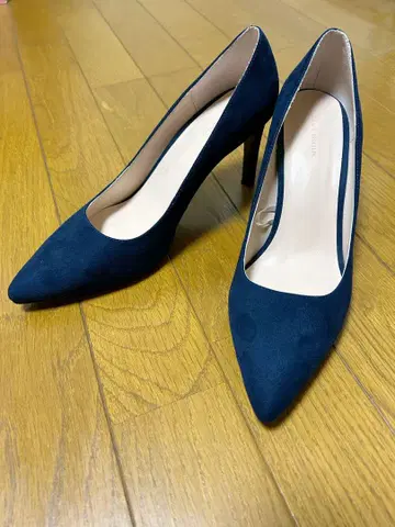 ZARA 펌프스 스웨이드 여성용 38 네이비