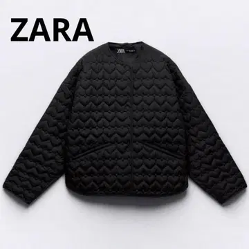 [ 새상품급 ] zara 자라 하트 퀼팅 자켓 블랙 S 인기