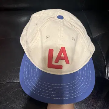 LA 캡 베이지/파랑
