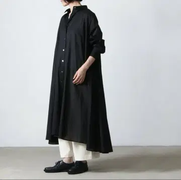 미즈이로 인드 원피스 블랙 긴팔