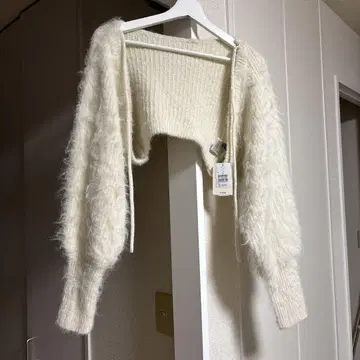 [ w closet ] 퍼프 볼레로 가디건