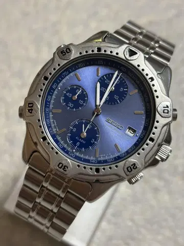 SEIKO 크로노그래프 가동품 7T32-6E40 하자품