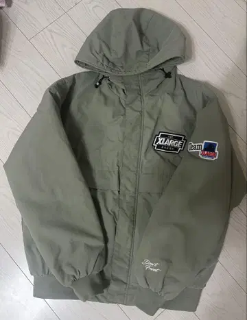 XLARGE 올리브 후드 부착 자켓