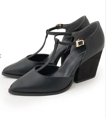일요일 한정 판매! 코코딜 T 스트랩 청키힐 펌프스