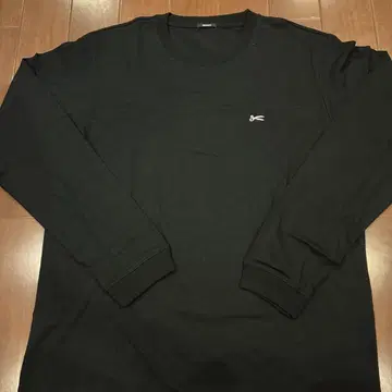 DENHAM 블랙 긴팔 티셔츠 롱T