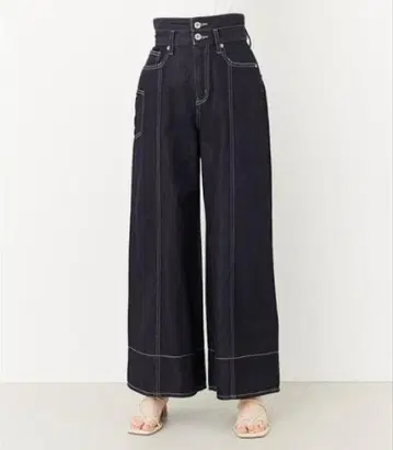 와이드 H/W 데님 PT