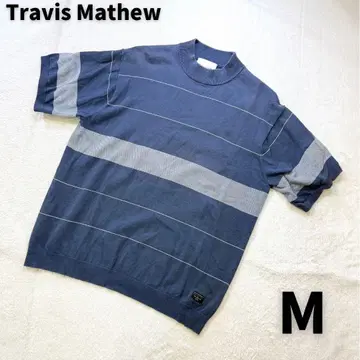 Travis Mathew 면 100% 스트레치 골프 반팔 니트 M